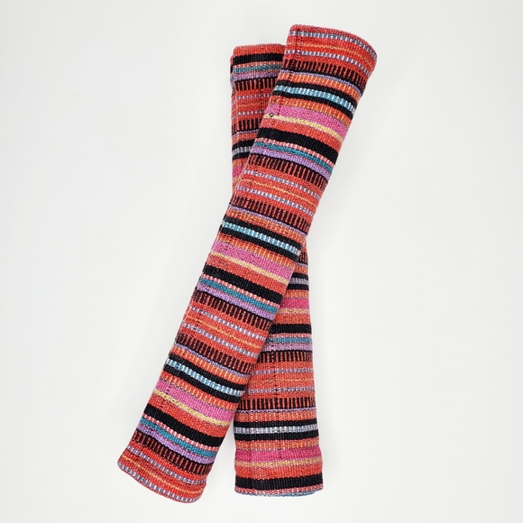 Anthropologie Home Boho Aztec Colorful Textured Stripe Table Linen Placemat Set - Picture 13 of 14